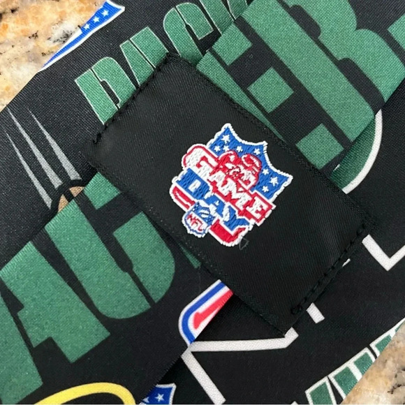 Vintage Green Bay Packers Tie Logo Spell Out All Over Print 1996 Mens 90s - Picture 6 of 6